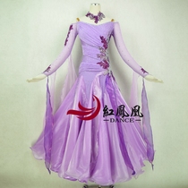 Red Phoenix Professional Custom Morden Dance Dress Competition Skirt Performance Dress National waltz Waltz Out BR537