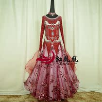 Red Phoenix High-end Customised New Morden Dance Dress Competition Skirts and Dresses Dress Rehearsal for National Pets and Friendship Dresses BR749