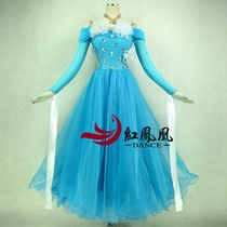Red Phoenix Manufacturer Customised Morden Dance Dress Competition Skirt Performance Dress National WALTZ acting out of BR525