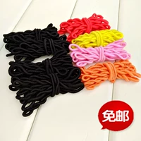 Ladies màu đen len da bò trường hợp tóc vòng tóc dây headband headband cao su ban nhạc nữ đáy dây dây tóc phụ kiện cao su kẹp ngọc trai