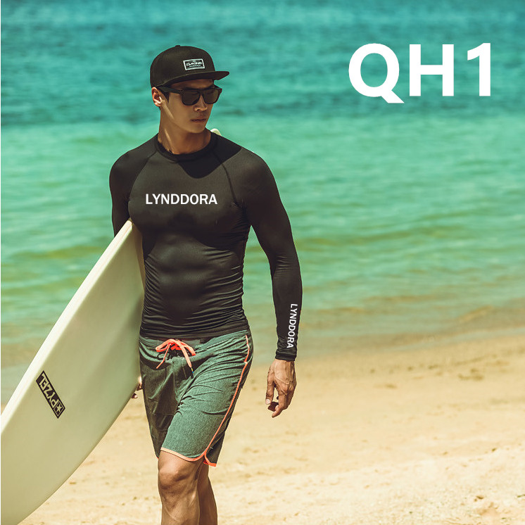 Wetsuit men's two-piece couple suit Jellyfish suit Surf snorkeling suit Sunscreen swimsuit Long sleeve trousers three-piece suit