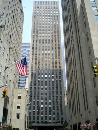 1: 1000 1: 1500 небоскреб 12 здание 4 -Seater of Rockefeller Center, Нью -Йорк, США.