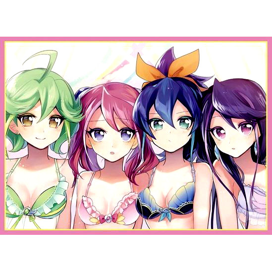 遊戯王 柚子 セレナ 瑠璃 リン スリーブ 16個セット 【公式通販】