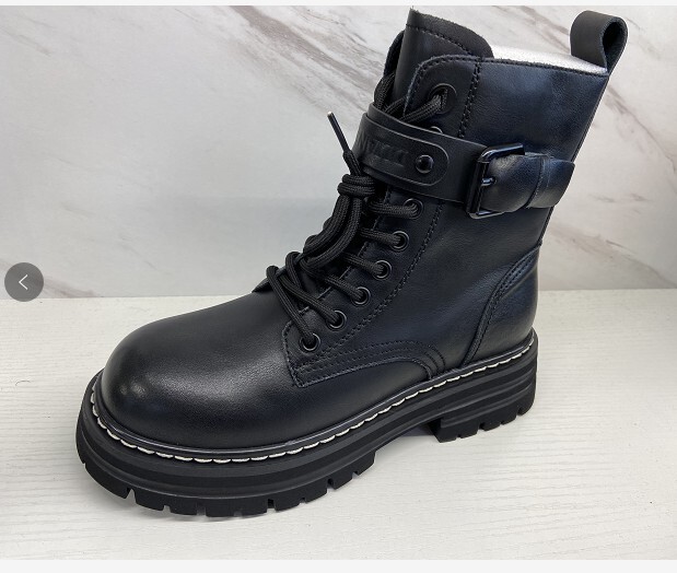 Fei Zhuo First-Layer Cowhide Thick-Soled Martin Boots for Women, British Style Versatile Short Boots, New Autumn and Winter Single Boots Fei Zhuo First-Layer Cowhide Thick-Soled Martin Boots for Women, British Style Versatile Short Boots, New Autumn and Winter Single Boots