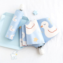 Fully automatic umbrella folding rain dual purpose compact portable parasol female sunscreen UV protection umbrella 50 fold