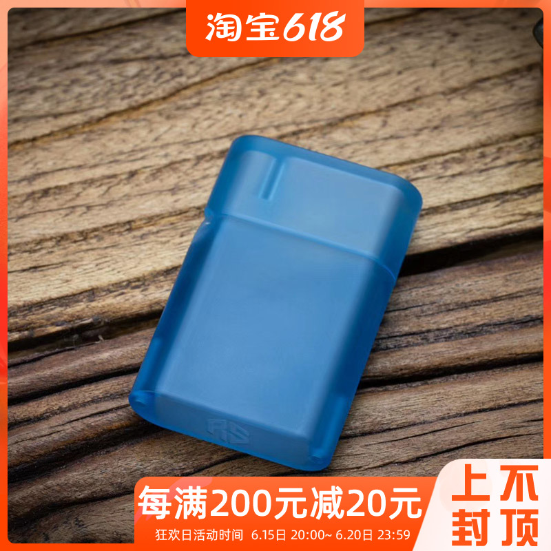 Sharp shark acrylic lighter shell housing narrow machine transparent accessories individuality retro simple pure color tritium tube inorganic core gift