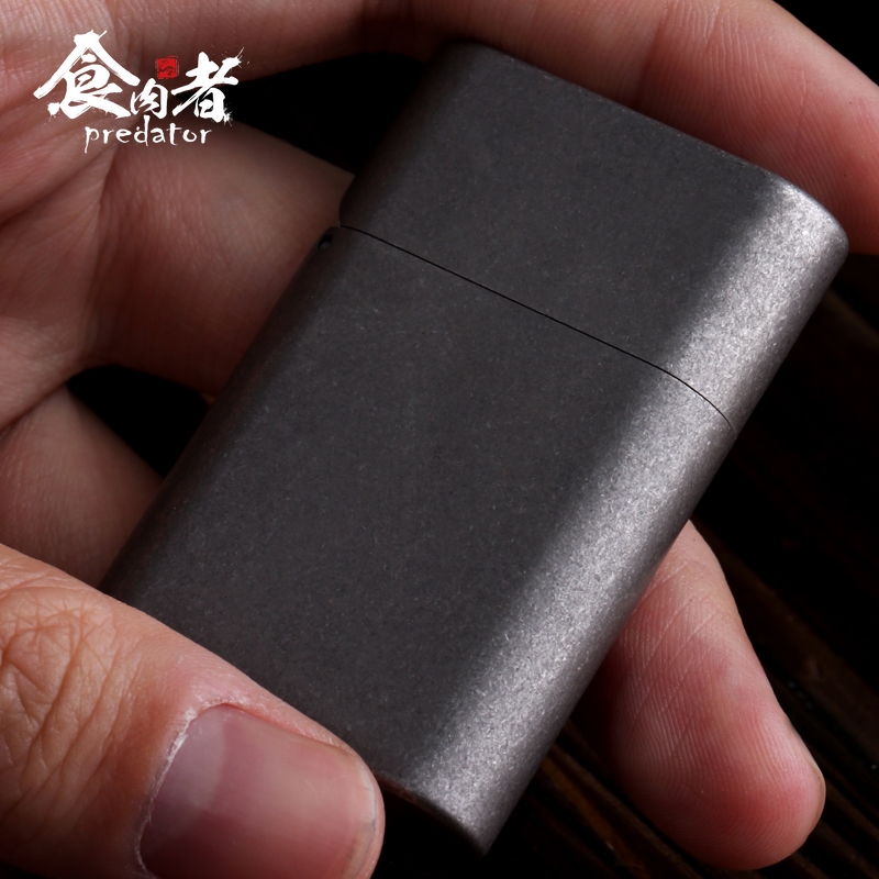 Meat - eater shark EDC titanium alloy copper lighter metal waterproof wind personally customized creative men's gift