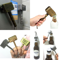 Promotional retro Thors hammer bottle opener funny hammer beer opener starter personality wine opener props