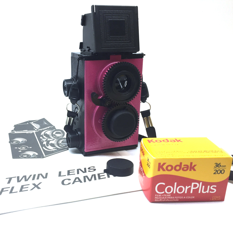 Promotion DIY adult science magenta camera birthday gift to classmates gift literary vintage film machine