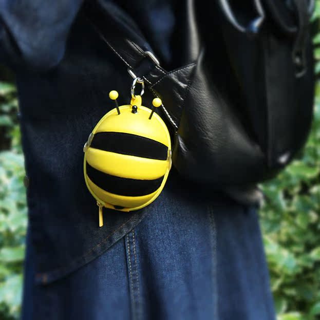 () Mushroom coin purse hard shell Korean version creative key bag coin bag birthday gift for men and women