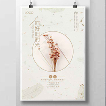 Poster photo spray display stand display board lamp soft film printing customization