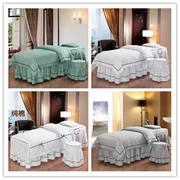 Tuỳ chỉnh bông đẹp bedspread denim bedspread Body Massage gia đình giường gội bốn bông custom-made - Trang bị tấm