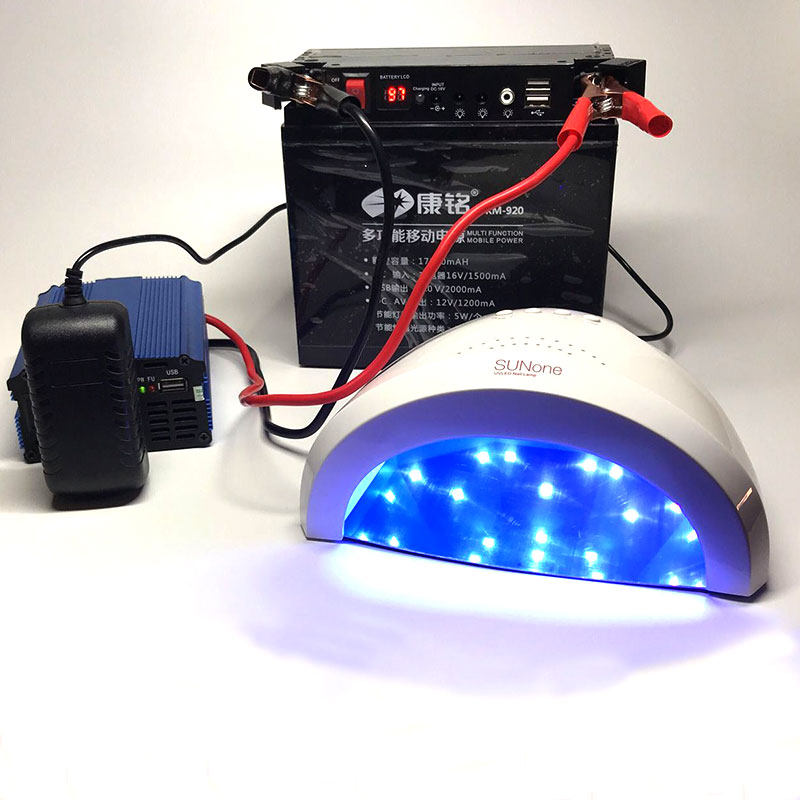 220V power supply 12 battery bottles Outdoor tent camping lighting Household power outage emergency night market stall lamp charging