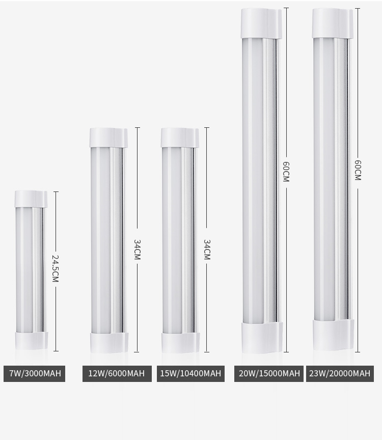 LED quầy hàng đêm chợ cắm trại ngoài trời đèn sạc lều đèn nhà khẩn cấp mất điện chiếu sáng nam châm hấp thụ đèn pin uv