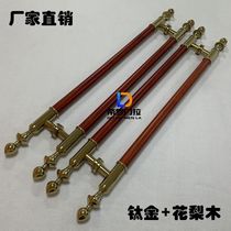 European-style antique door handle Glass door wooden door handle Hotel ktv solid wood handle Stainless steel gold spot