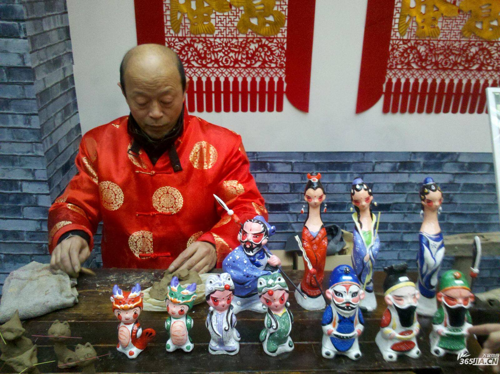 Shenzhen pinch mud man Dongguan Huizhou mud performing folk art team performing property activities booked