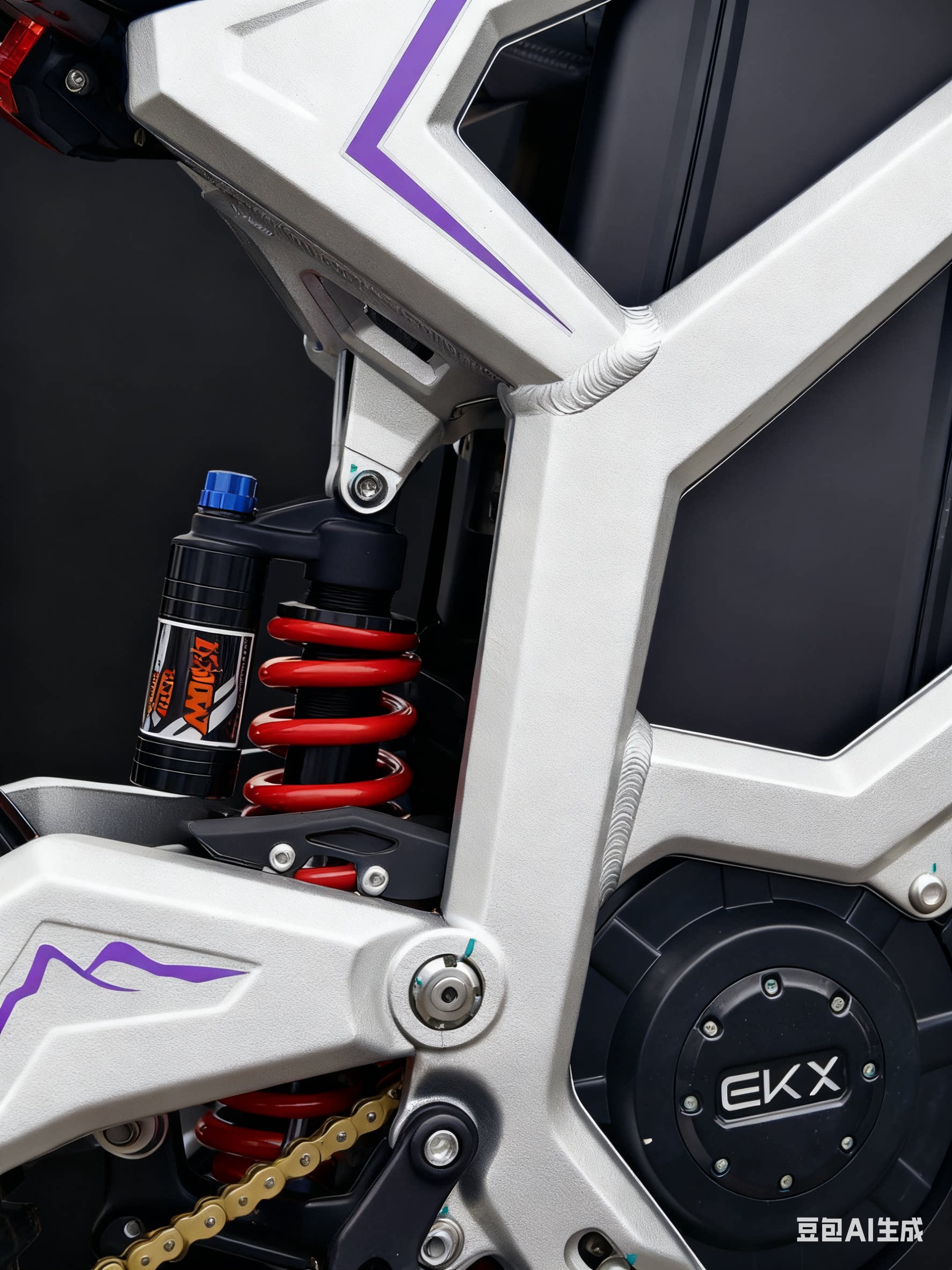 Электрический внедорожный мотоцикл EKXBike M1 серебристый