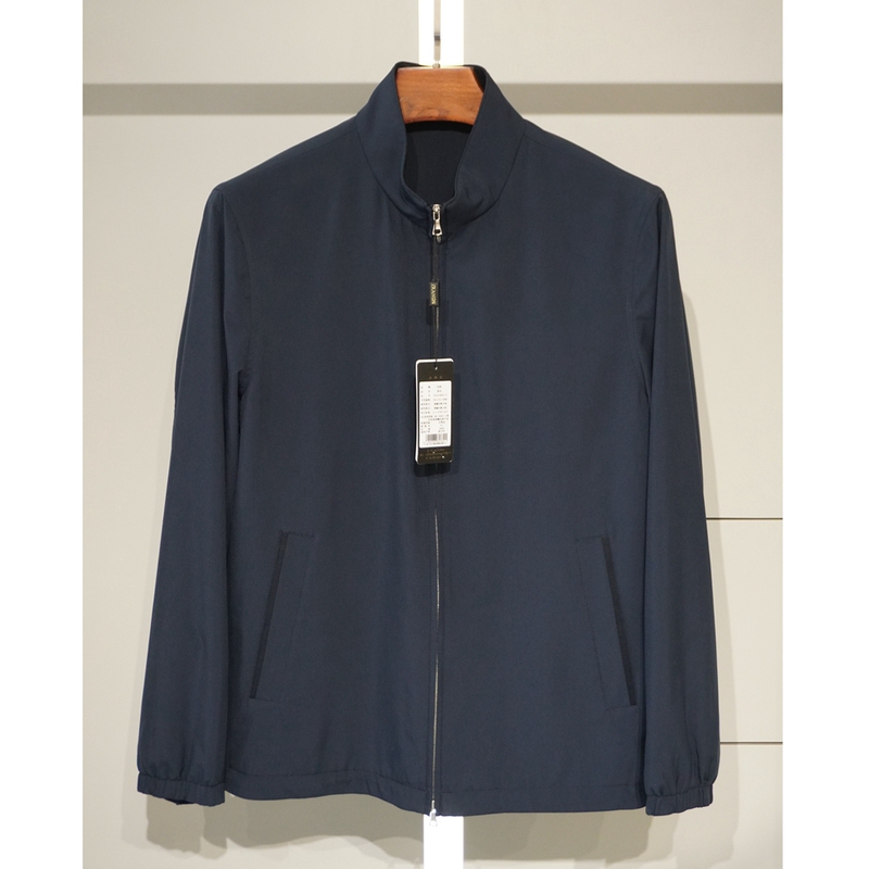 New Spring and Summer Creation Trands Men's Business Casual Stand Collar Jacket Thin Ultra-Light Waterproof Breathable