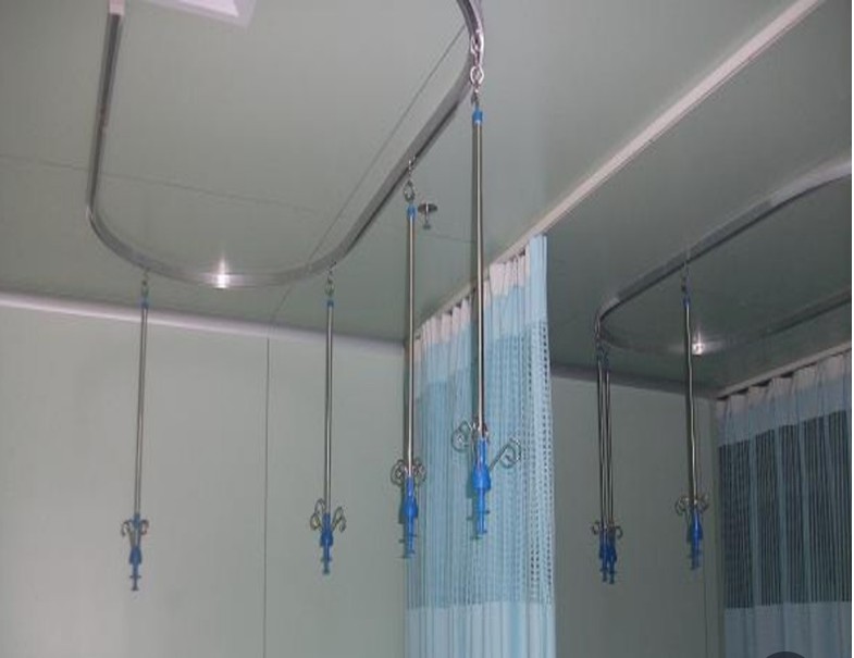 医用病房U型输液轨道0型IL型天轨输液架吊杆调节吊瓶架铝合金直轨