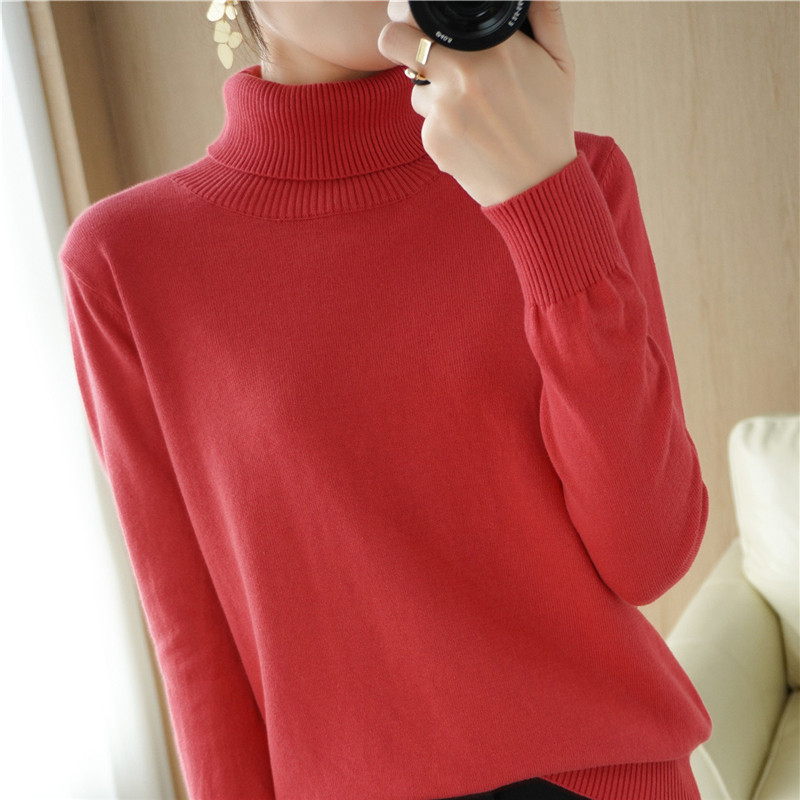 Pure cotton wire knitting knitting shirt with long sleeve pure sleeve sleeve sweater in 2022 new autumn and winter