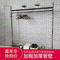  Selling clothes hanger shop pole clothes rack floor hanger clothing store special shopping mall display rack