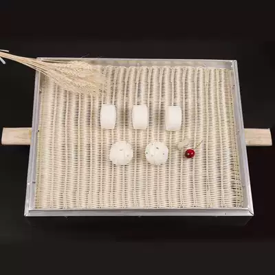 Square rattan steamer mat imitation grass steaming bag mat Rattan steamed steamed bun mat Anqing rattan mat 39*49cm