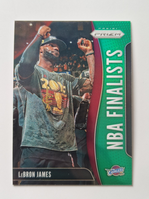 2019-20 Panini Prizm Lebron James Finals Special Green Refractor Star Card
