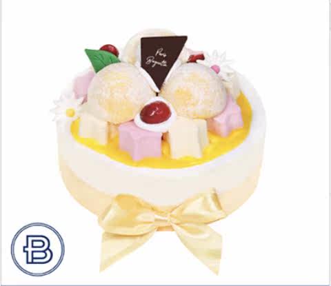 Nanjing Paris Beiteng (mango snow ice cream cake) 6 inch birthday cake Nanjing city distribution