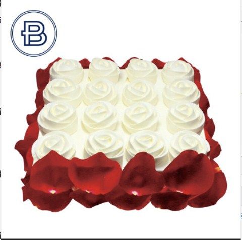 Nanjing Parisian Bay Sweet Cake (Rose Love Cake) 9-inch Birthday Cake Nanjing Tongcheng Distribution