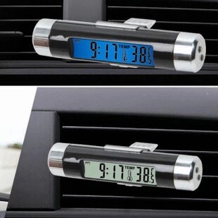 Vehicular clock high-precision luminous vehicle electronic meter thermometer digital mini car table electronic clock