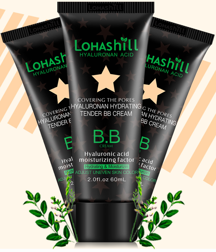 Hàn Quốc Chính hãng Lohashill Lo Han Trang trí BB Cream Kem che khuyết điểm Độ ẩm Calendula Rose Girl Leopard Pattern Foundation skin bb cream
