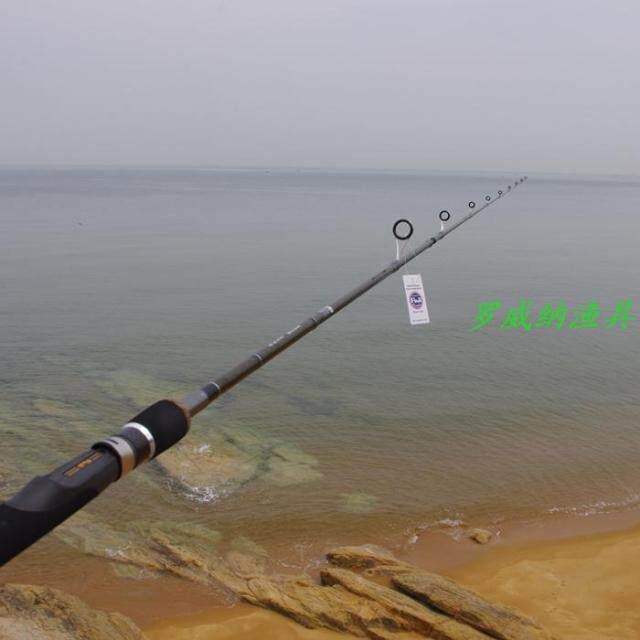 Lovina 2 2 meters straight handle H adjustment full fuji light thunder rod bass rod fishing rod black fishing rod