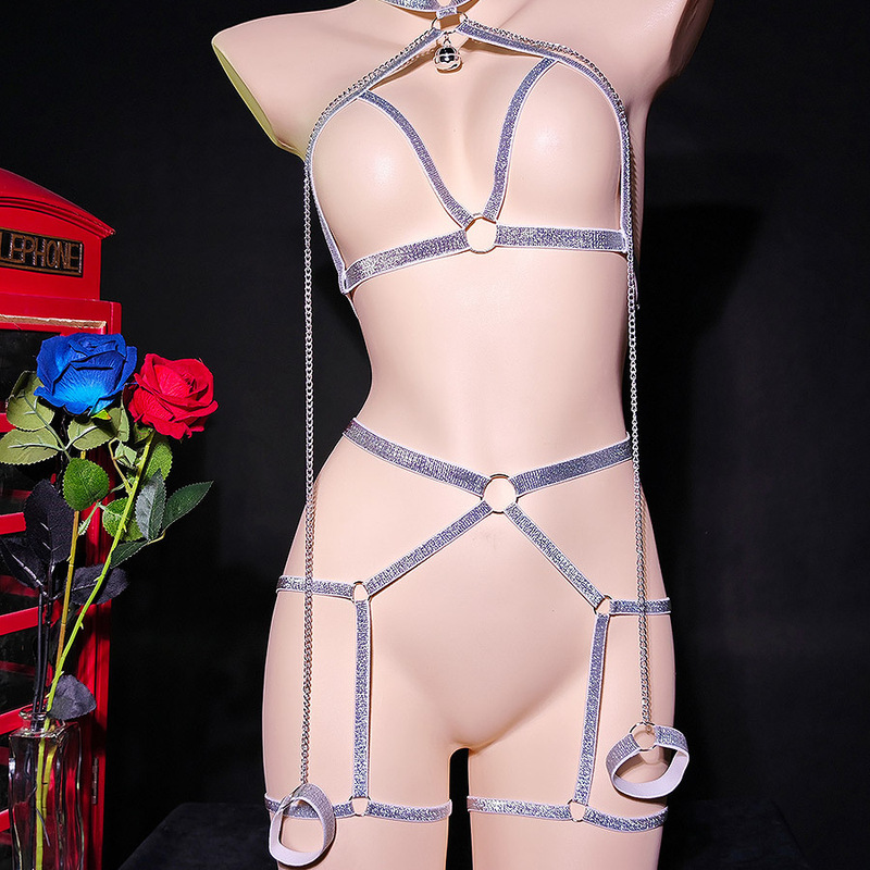 Sexy Bondage No-Take-Off Chain Bracelet Set Role-Playing Luxury Harness Outfit Sexy Bondage No-Take-Off Chain Bracelet Set Role-Playing Luxury Harness Outfit