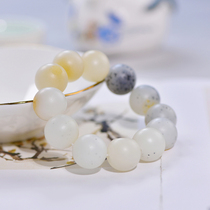 (Cat Home Preferred) Hetian Jade seed bracelet natural jade ball handstring Buddha bead transfer bead bracelet