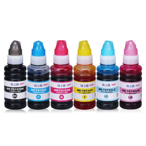 格之格 L801 Ink T6741 T6721 подходит для Epson L810 L801 Ink L850 L1800 T6741 L800 R330 R230 270 1390 T50