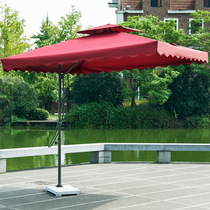 Outdoor Umbrella Roman Umbrella parasol Courtyard Umbrella Beach Post Seal Rain Side Umbrella Printed