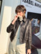 Haining Spring and Autumn New Casual Motorcycle Leather Jacket Small Coat Sheepskin Genuine Leather Jacket Women's Short Slim Fit