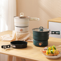  110V volt overseas US Europe Australia British standard business trip folding pot Portable travel split electric cooking pot Small electric hot pot
