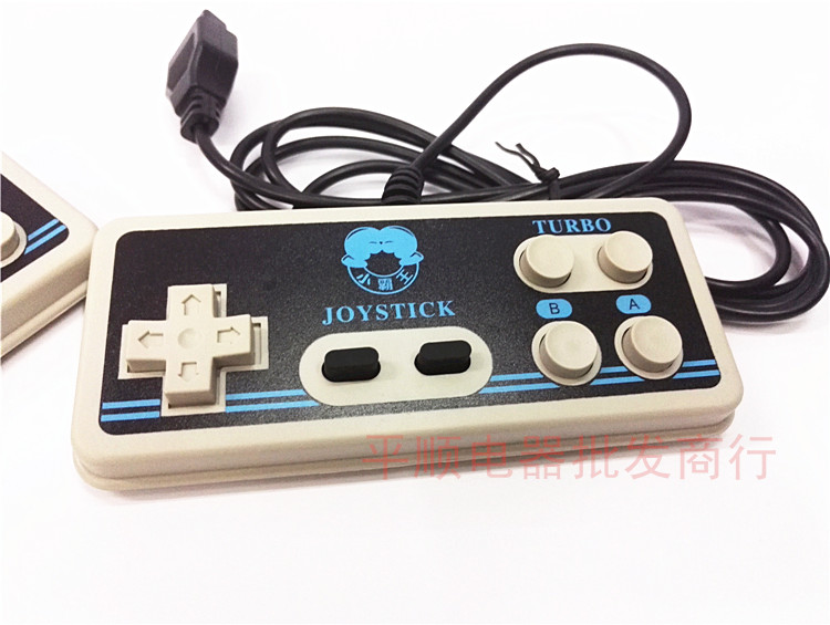 Old-fashioned Nintendo màu đỏ và trắng máy 8-bit FC cắm thẻ vàng trò chơi video máy chín lỗ kim lỗ chín trò chơi xử lý xử lý nút chơi game pubg
