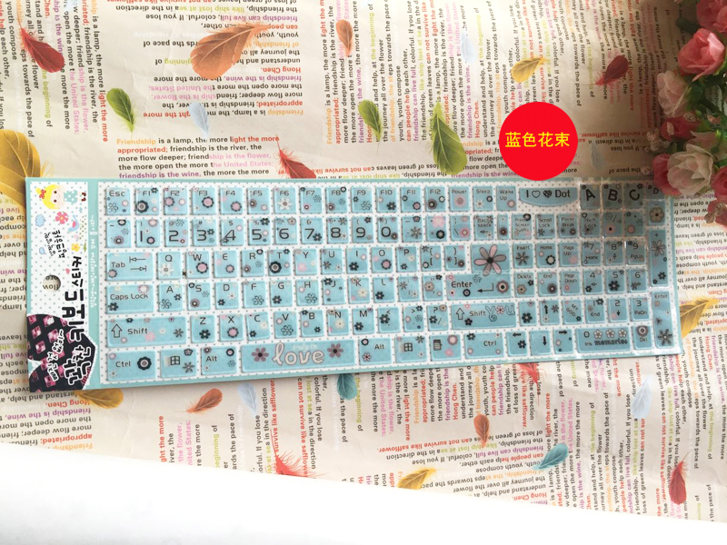 Mua hai tặng một màu bàn phím dán bàn phím dán bàn phím chữ cái máy tính xách tay máy tính để bàn sticker nữ phim hoạt hình - Phụ kiện máy tính xách tay balo đựng laptop nhỏ gọn