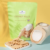 Сэм Мм Crisp Coconut Яйцо Roll 400g Таиланд Import Coconut Milk Sesame Egg Crisp Roll Casual Littn