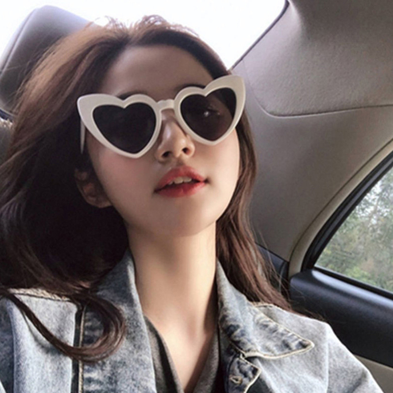 Barbie Pink Sunglasses Dopamine Colorful Heart Sunglasses Party Photo Y2K Peach Heart Rose Red Glasses for Men and Women