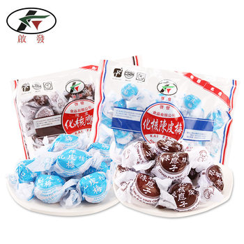 Hong Kong-Inspired Tangerine Peel Plum Paper-Wrapped Candied Fruit with Lemon 400g, Preserved Fruit Snacks for Pregnant Women, Imported Childhood Snacks