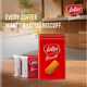 Belgian Lotus and Qingbin coffee caramel biscuit gift box red tin can 2 box set imported snacks for gift giving