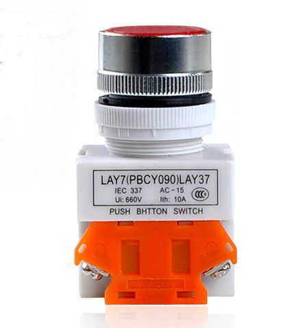 Manufacturer direct flat head button switch button LAY37-11BN Y090-11BN PHI 2 2 M M