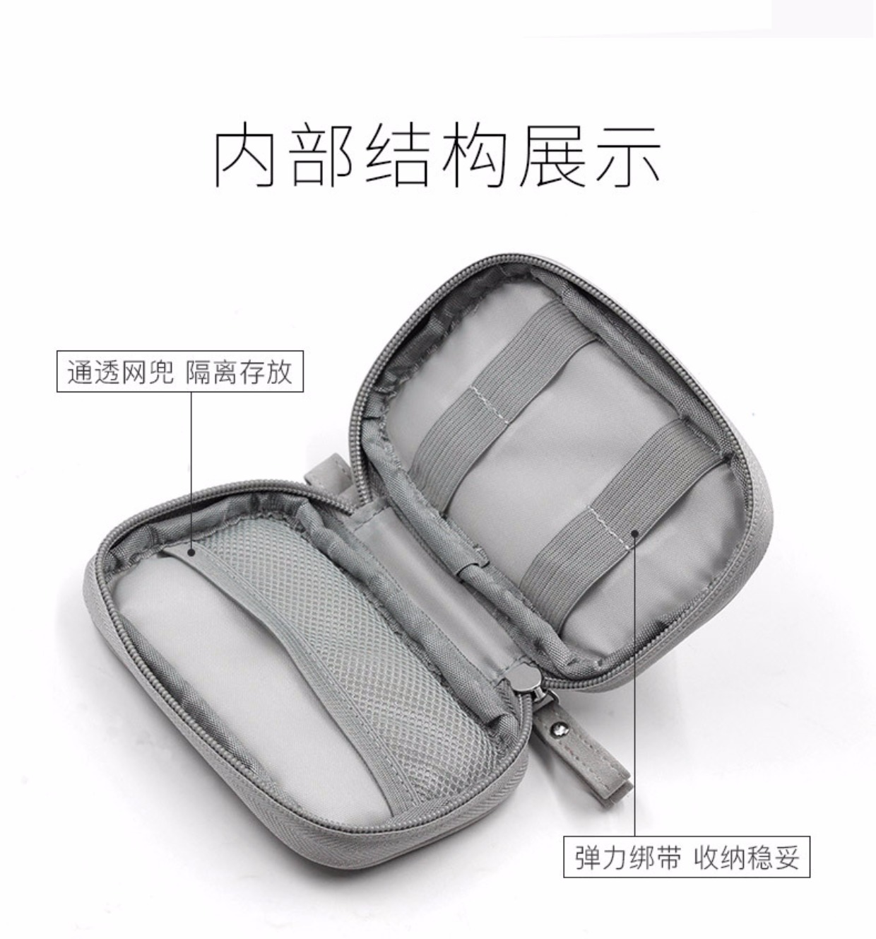 Nhận dòng gói dữ liệu gói kết hợp một đĩa đa năng U U lá chắn tai nghe túi bảo vệ đường dây điện sạc kỹ thuật số - Lưu trữ cho sản phẩm kỹ thuật số hộp đựng tai nghe i12