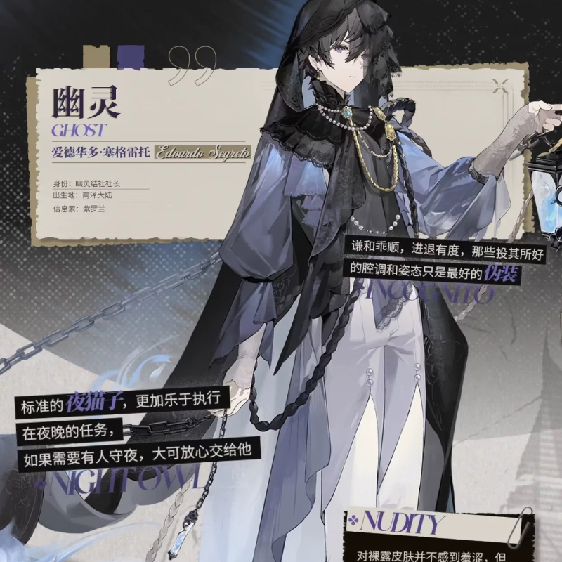 Call for Blue Ghost Cosplay Costumes under the Night Sky