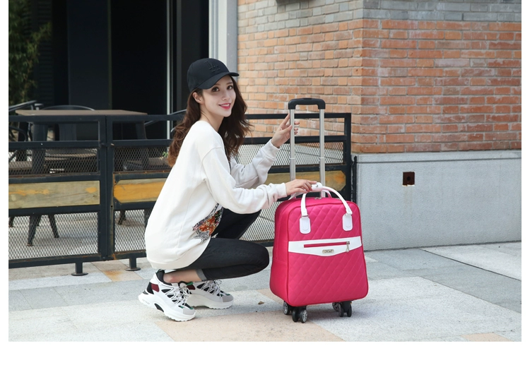 Mới bánh xe phổ biến dây đeo vai túi sinh viên túi du lịch túi duffel công suất lớn túi du lịch - Túi du lịch