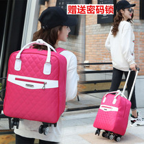 New universal wheel double shoulder back trolley bag student bag travel bag luggage bag large capacity travel bag