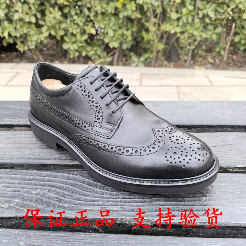 Authentic Ecco 2025 Spring/Summer Cowhide Business Leather Shoes Men's Shoes Men's Leather Shoes 525614